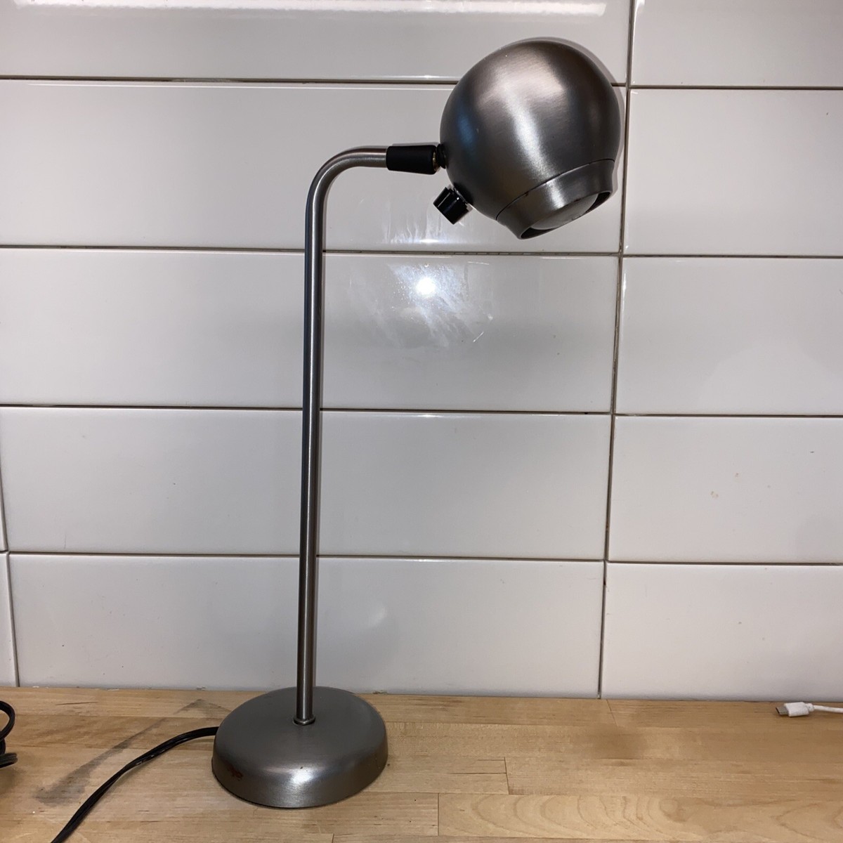 George Kovacs Satin Eyeball Desk Lamp Mid-Century Modern Robert