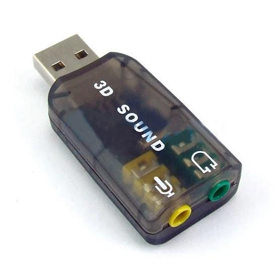 5.1 Channel USB External Audio Sound Card Mic Record Speaker Headphone Adapter - Image 4 of 4