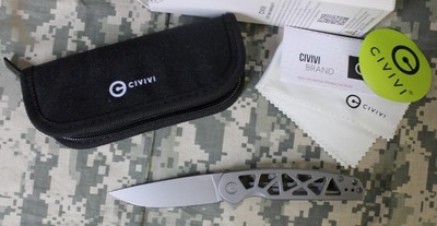 CIVIVI C20006-A Perf Flipper Knife Drop Point Nitro-V Blade Skeletonized NEW!