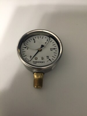 Manomètre Ashcroft 0-5000 PSI Glycérine 1/4 NPT 63mm - Neuf En Boîte