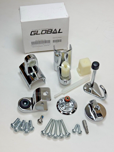 GENUINE ASI GLOBAL 40-8513500 PARTITION DOOR HARDWARE KIT for BATHROOM STALL - 第 1/2 張圖片