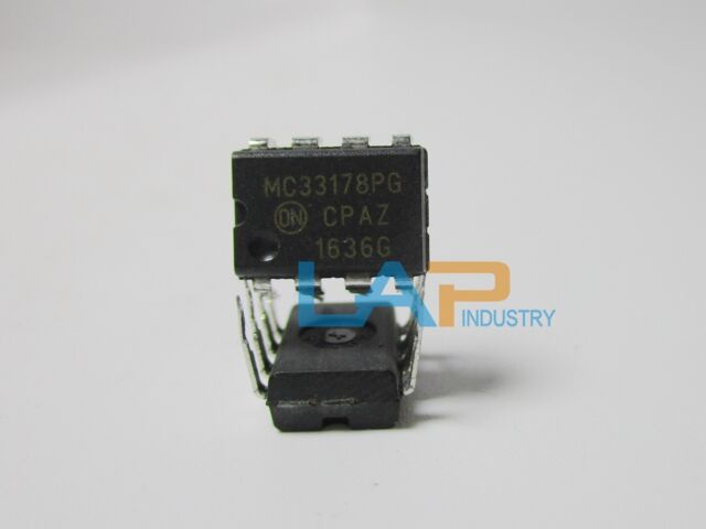 10 pcs MC33178P ONSEMI OP-AMP 2-18V Dual Low Power 2-Channel DIP8 NEW #BP