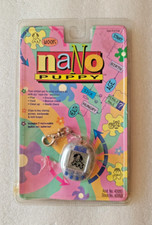 Tamagotchi Nano Puppy White Blue Virtual Key Pet Vintage 1997 Playmates New RARE