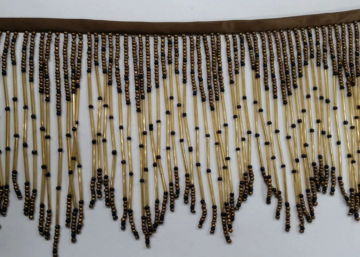 Perial co beaded fringe hand work very full and elegant for lampshade USA  SELLER