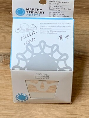 MARTHA STEWART CIRCLE EDGE PUNCH CARTRIDGE TRIPLE LOOP NEW IN BOX