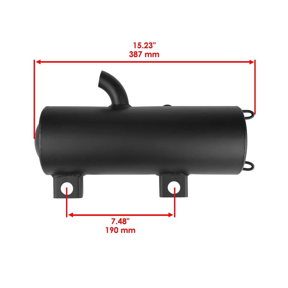 Silenciador silenciador de escape con juntas para Polaris Scrambler 500 4X4 2X4 2000-2012 Foto 2 de 4