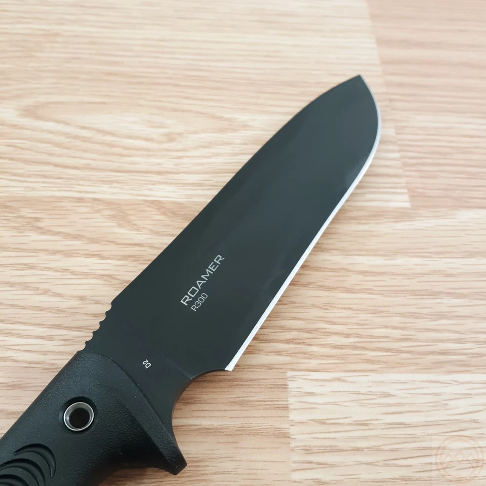 Cuchillo fijo Steel Will Roamer R300 6,25" herramienta D2 hoja de acero mango de TPE negro Foto 4 de 4