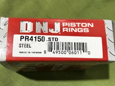 DNJ Piston Ring Set Standard Size PR4150 Steel