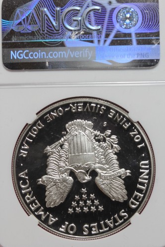 1988 S- NGC AMERICAN SILVER DOLLAR #B47990 - Picture 2 of 2