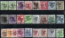 SBZ 182 bis 197 mit 195 a + 200  bis 206 o