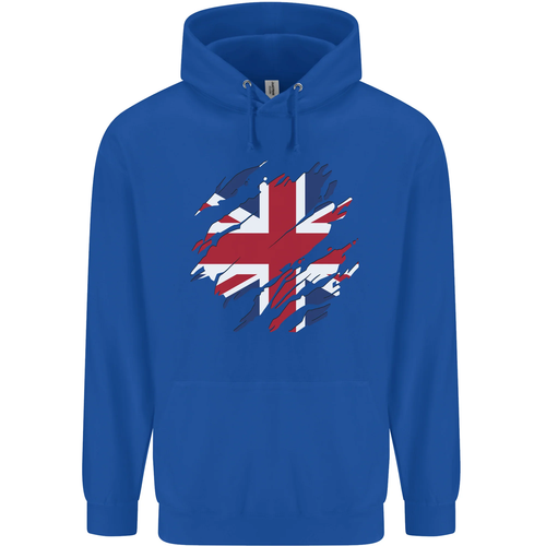 Torn British Flag Union Jack Britain Childrens Kids Hoodie - Picture 51 of 76