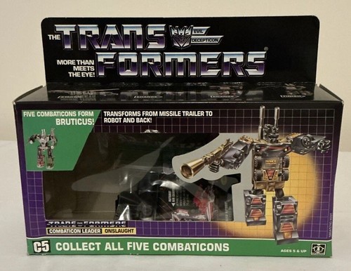 Onslaught Complete G1 Transformers Bruticus All Five Combaticons Vintage