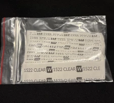 Walker 3M 1522 - 3/4" x 3"-Straight 36 Pc - Hairpiece Tape-Poly Wig System - NEW