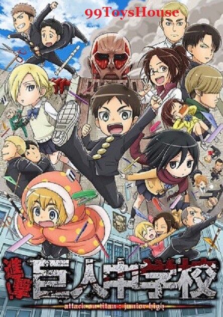 DVD Anime Attack On Titan Season 1+2+3 +6 SP, Lost Girls & Junior High  English