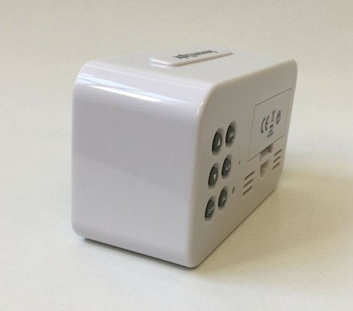 Funkuhr mit Thermometer Funkwecker wecker Tischuhr (4491-weiß) - Bild 5 von 9