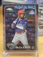 2024 Topps Pro Debut Carlos De La Cruz Chrome Refractor