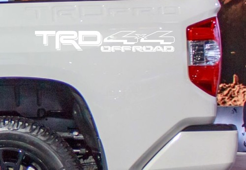 4X4 TRD Off Road Vinyl Decal for Toyota Tacoma Tundra Truck bedside 2 Decals - Foto 37 di 38