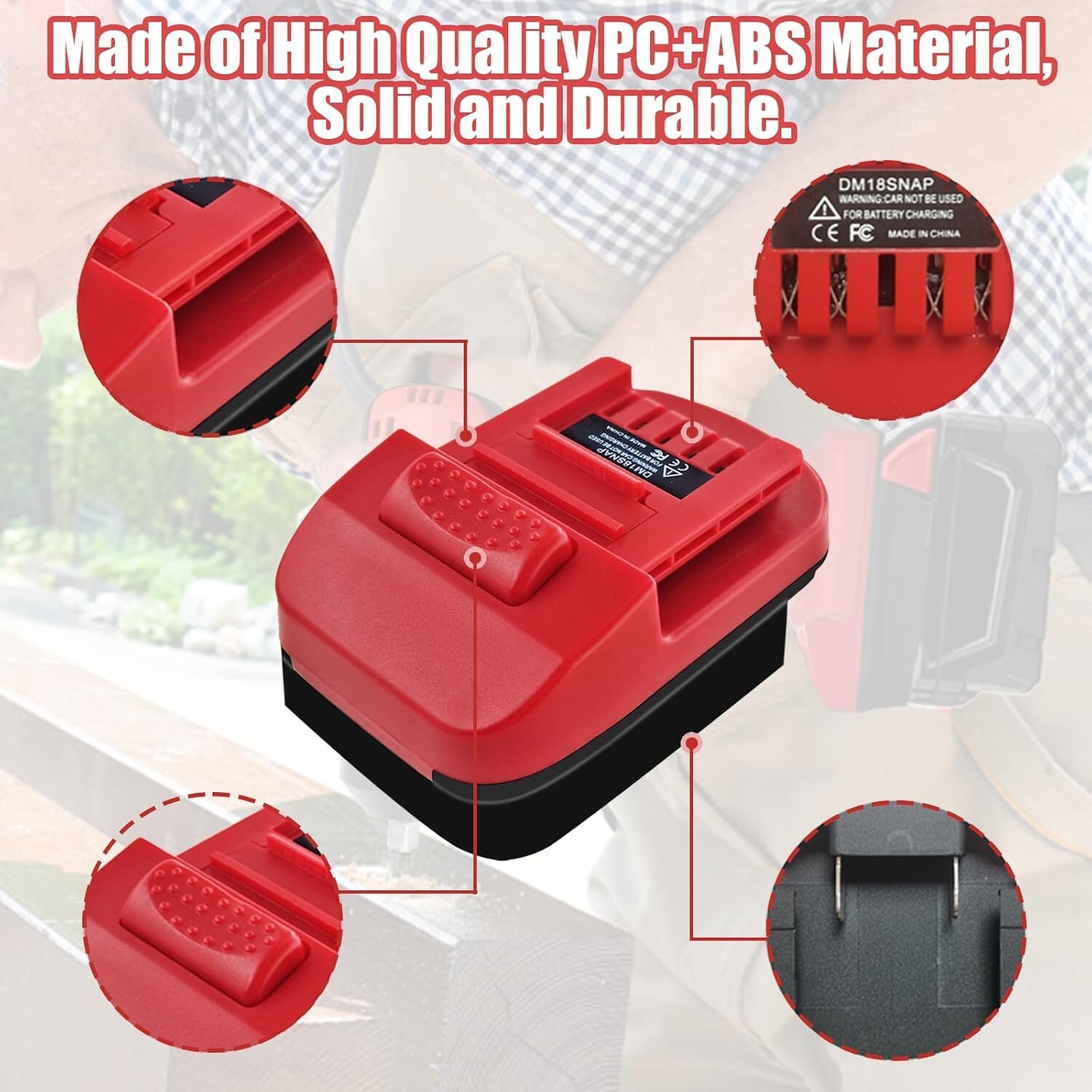 Battery Adapter for Dewalt for milwaukee 18V battery to for Snap on 18V Tools