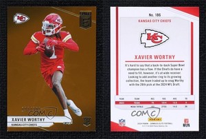 2024 Panini Donruss Elite Rookies Orange /399 Xavier Worthy #186 Rookie RC