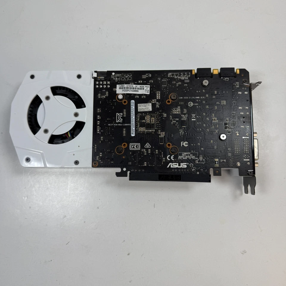 ASUS NVIDIA GeForce 4GB GDDR5 Gaming Video Graphics Card Turbo-GTX970-OC-4GD5 - Image 3 of 4