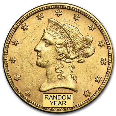 US Gold $10 Liberty Head Gold Eagle Random Date AU Condition