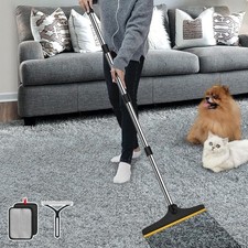 Carpet Rake for Pet Hair Removal Reusable Pet Hair Remover with 60  Adjustable