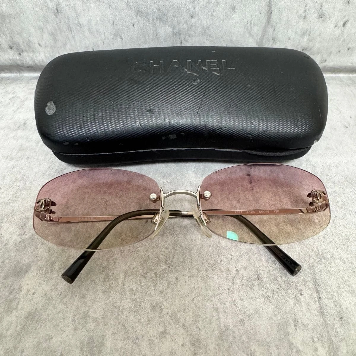 CHANEL Rimless Silver Sunglasses for Women | eBay