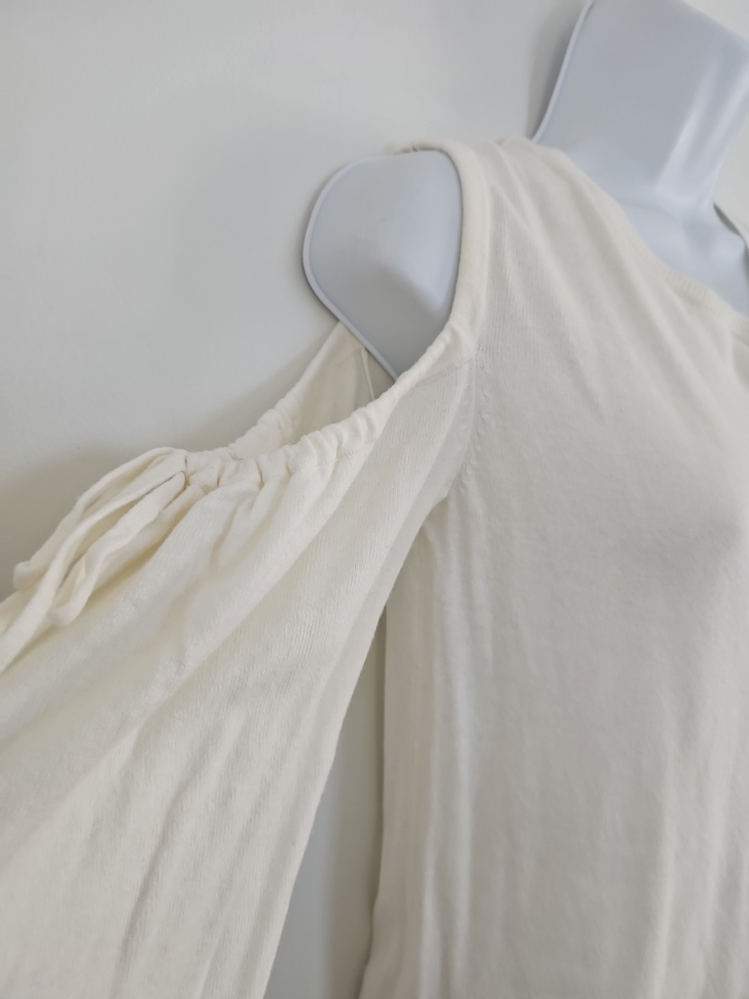 Express Ivory Pullover  Adjustable Cold Shoulder … - image 2