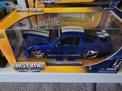 JADA BIGTIME MUSCLE  FORD MUSTANG GT  blue w/ white stripes  3dCARBON