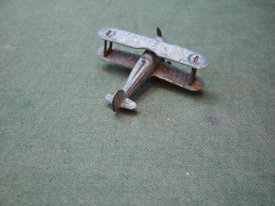 1936 Dinky Toys 60p Diecast Gloster Gladiator Plane Pre-war Version 1936 - 1939 - Image 2 of 4