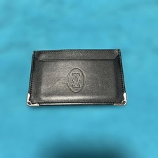 Authentic Cartier Card Case Business Card Holder Leather
