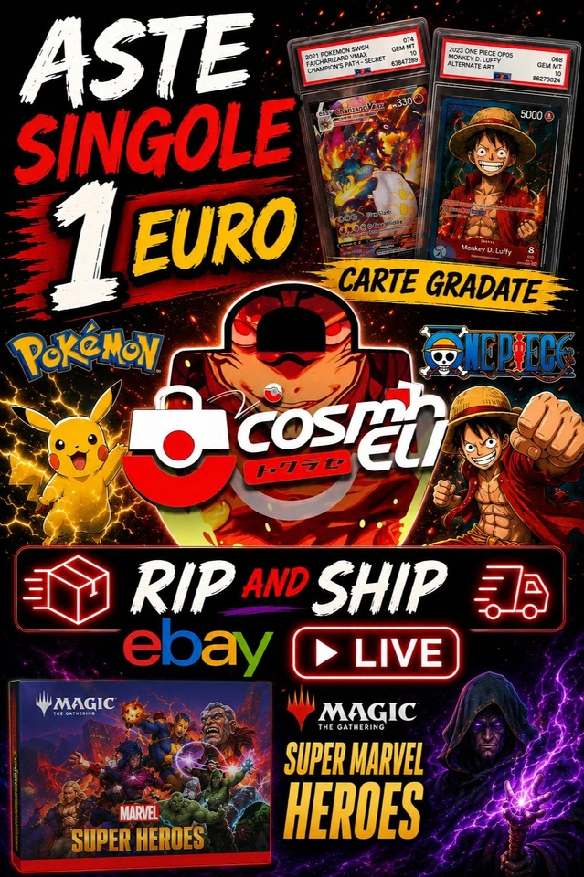 Rip and ship op-pokemon-dragonball eee MAGIC MARVEL!