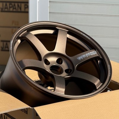 set of 4) Volk Racing TE37 Saga S-Plus 18x10.5 +15 5x114.3 Bronze