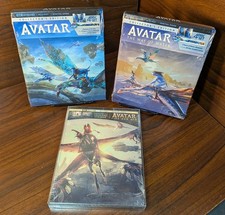 Avatar 4K / Avatar: The Way of Water 4K Digibooks + Avatar 3 Steelbook (4K) NEW!