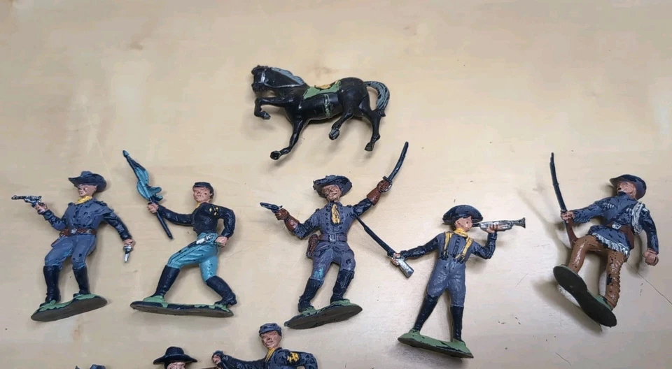 Lote De 15 Soldados De Unión Media Luna De Colección  Foto 2 de 4