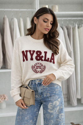 FEIN STRICKPULLOVER Pulli Pullover Sweater Oberteil NY&LA ONE SIZE - P03