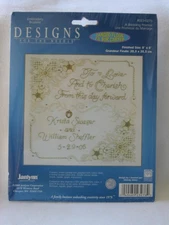 Designs for the Needle Embroidery Kit A Wedding Promise Janlynn Sealed