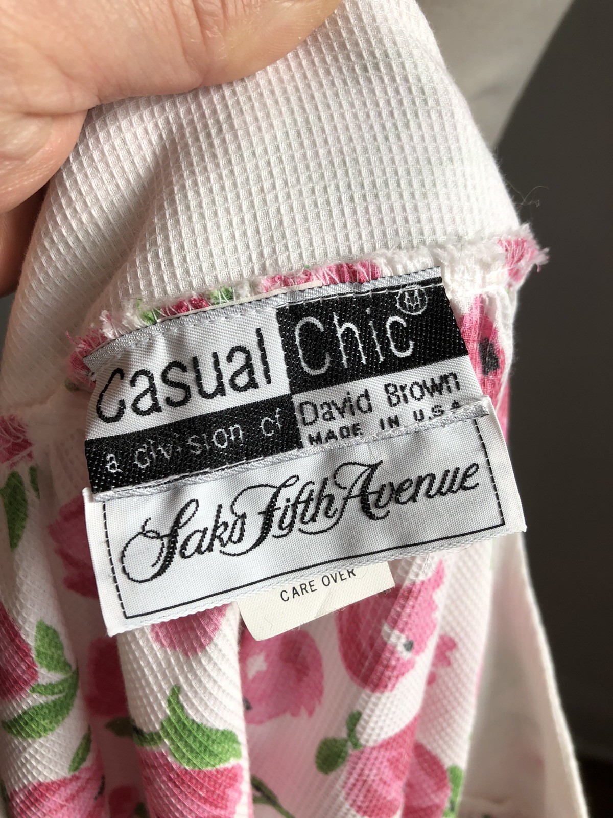 STUNNING VTG DAVID BROWN Saks Fifth Avenue Pink F… - image 14