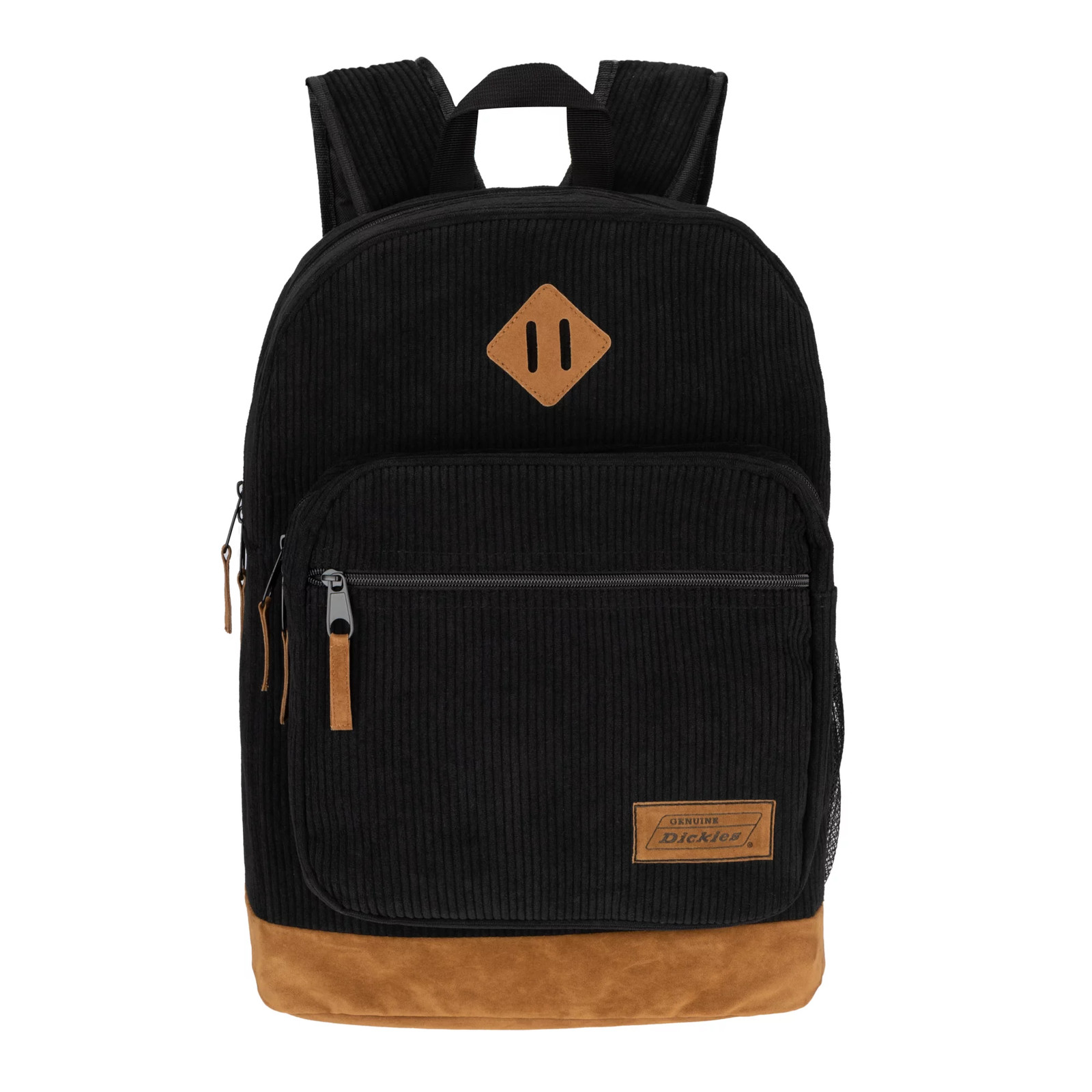 "Genuine Dickies II-BP15775WM Unisex Varsity 17\" Laptop Backpack, Black Corduroy"