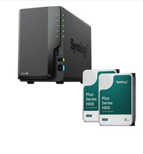 Synology Diskstation DS224+, 2x4TB HDD, 4GB RAM, 4 Jahre Garantie