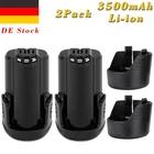 2x 10.8V 12V 3500mAH Li-ion Battery For Bosch BAT411 BAT412 GSR GDR GSA GOS10.8V-LI