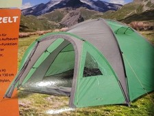 4 Personen Kuppelzelt mit Vorzelt