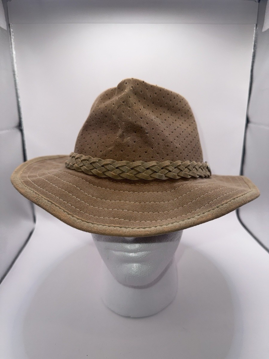 BROWN AUSSIE CHILLER BUSHIE PERFORATED HAT SIZE MEDIUM | eBay
