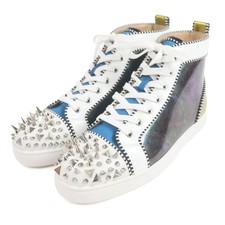 CHRISTIAN LOUBOUTIN LOU PIK PIK ORLATO FLAT multi studded high top sneakers si