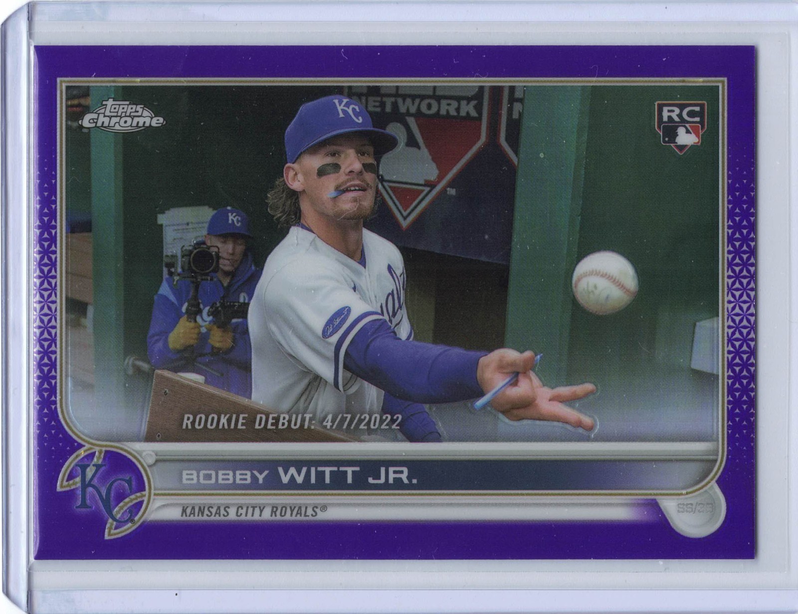 2022 Topps Chrome Update #USC176 Bobby Witt Jr Purple Refractor