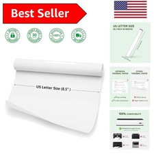 High-Quality 8.5" x 11" Thermal Paper for Portable Printers - 90 Sheets Included