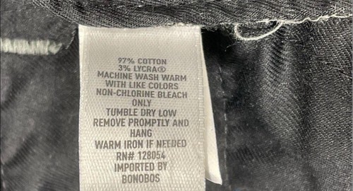 2 Paia Pantaloni Bonobos Uomo 36x30 Dritti Elasticizzati Weekender Grigio e Nero Nuovi con etichette - Foto 5 di 10