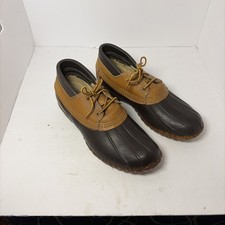 LL Bean Maine Hunting Shoe Mens Gumshoe Duck Low Boots Size 9 M Rain Snow USA