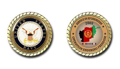 US Navy Operation Enduring Freedom 2005 Challenge Coin Officially Licensed