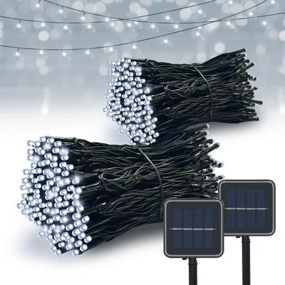 VIMORG Solar String Lights Outdoor, 2 Pack 79FT 200 LED Waterproof Solar Christmas L...